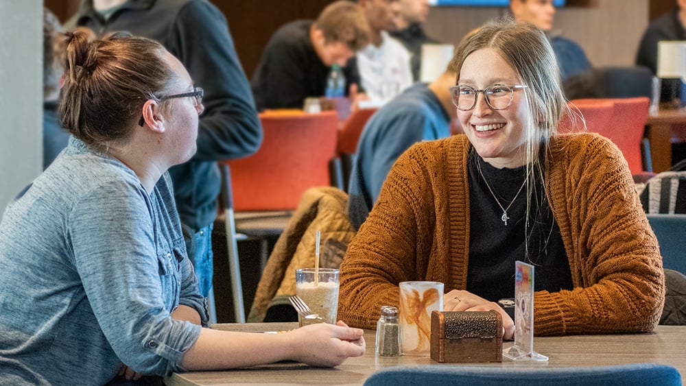 Students in the Cafe